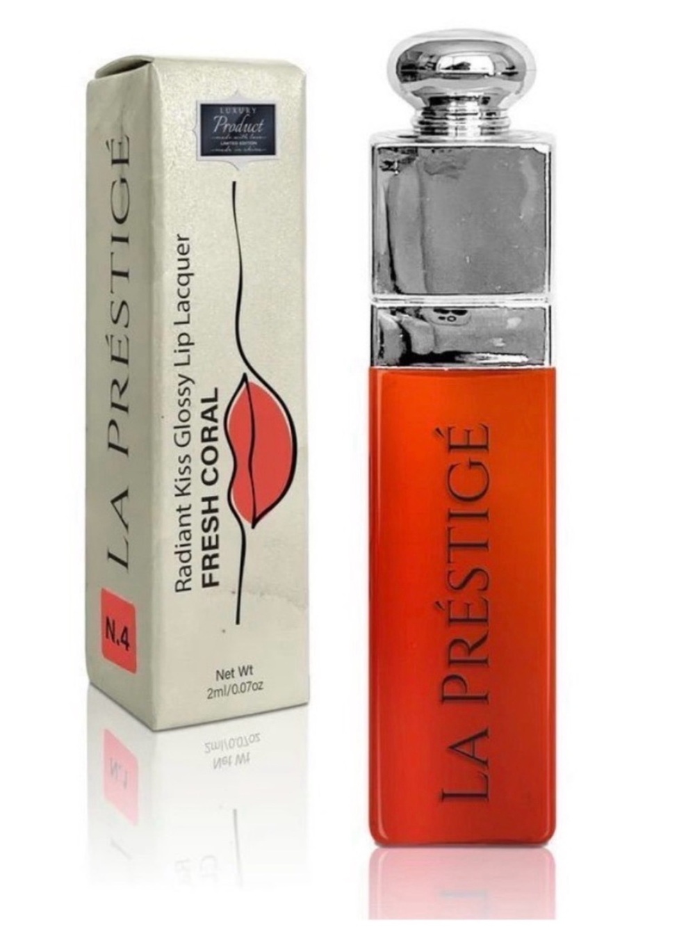 Predire LA PRESTIGE Radiant Kiss Lip Lacquer - Fresh Coral